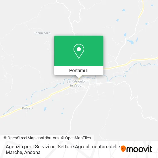 Mappa Agenzia per I Servizi nel Settore Agroalimentare delle Marche
