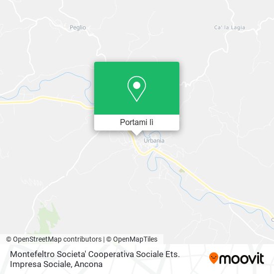 Mappa Montefeltro Societa' Cooperativa Sociale Ets. Impresa Sociale