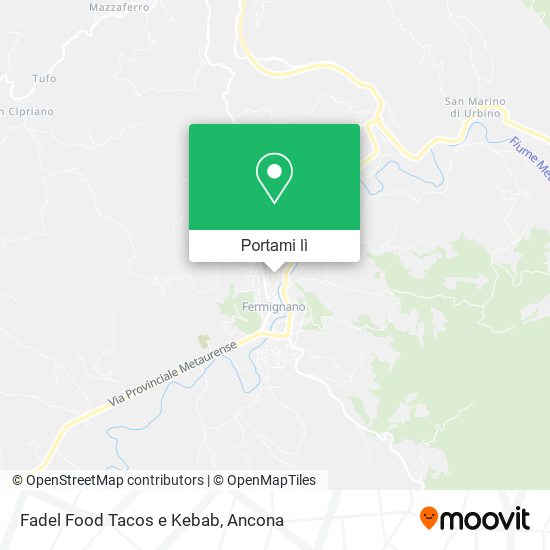Mappa Fadel Food Tacos e Kebab