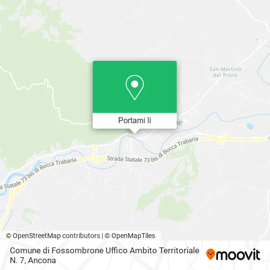 Mappa Comune di Fossombrone Uffico Ambito Territoriale N. 7