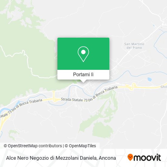 Mappa Alce Nero Negozio di Mezzolani Daniela