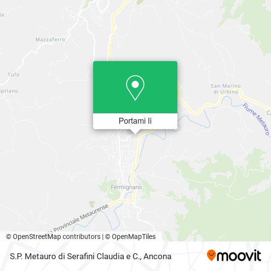 Mappa S.P. Metauro di Serafini Claudia e C.