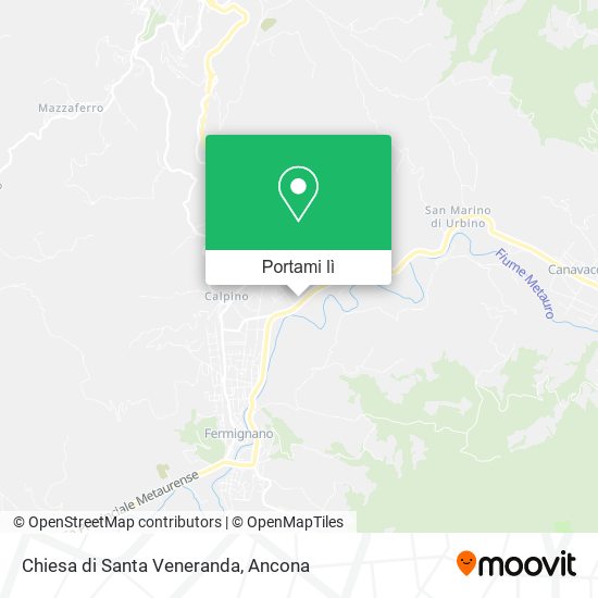 Mappa Chiesa di Santa Veneranda