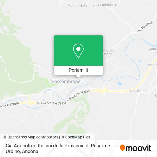 Mappa Cia Agricoltori Italiani della Provincia di Pesaro e Urbino