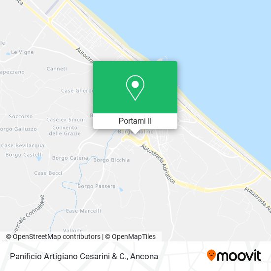 Mappa Panificio Artigiano Cesarini & C.