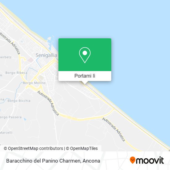 Mappa Baracchino del Panino Charmen