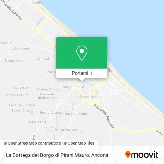 Mappa La Bottega del Borgo di Pirani Mauro