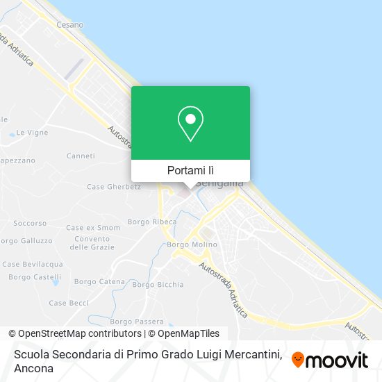 Mappa Scuola Secondaria di Primo Grado Luigi Mercantini