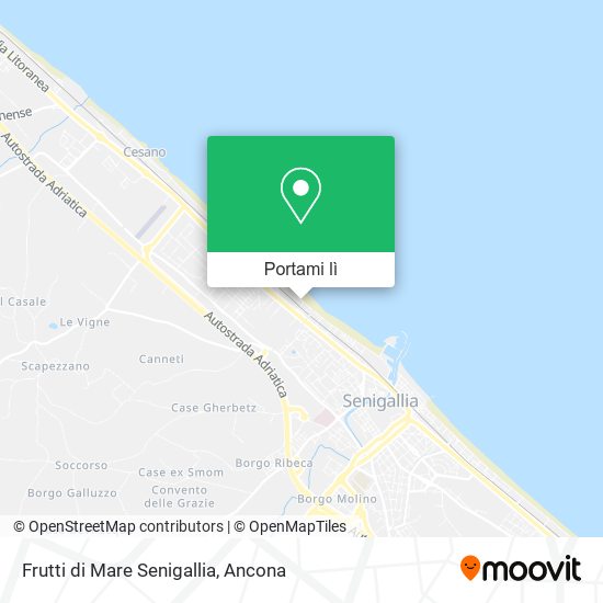 Mappa Frutti di Mare Senigallia