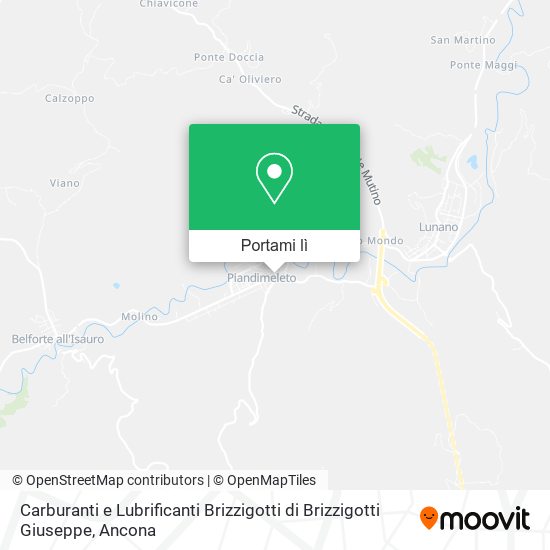 Mappa Carburanti e Lubrificanti Brizzigotti di Brizzigotti Giuseppe