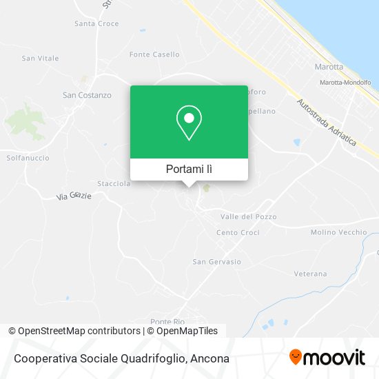 Mappa Cooperativa Sociale Quadrifoglio
