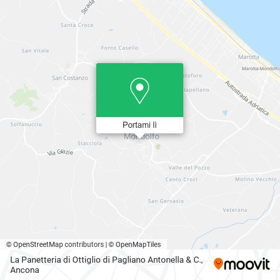 Mappa La Panetteria di Ottiglio di Pagliano Antonella & C.