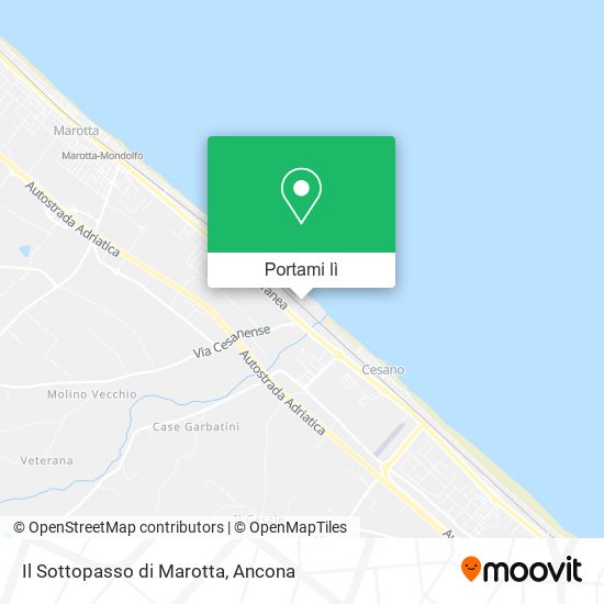 Mappa Il Sottopasso di Marotta