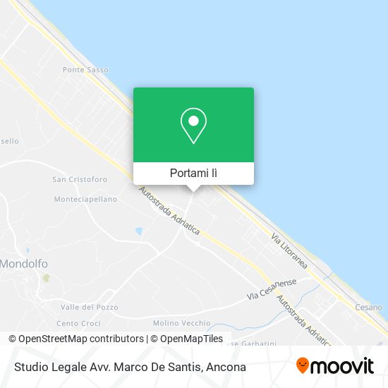 Mappa Studio Legale Avv. Marco De Santis