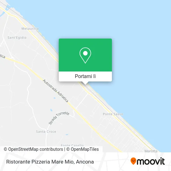 Mappa Ristorante Pizzeria Mare Mio
