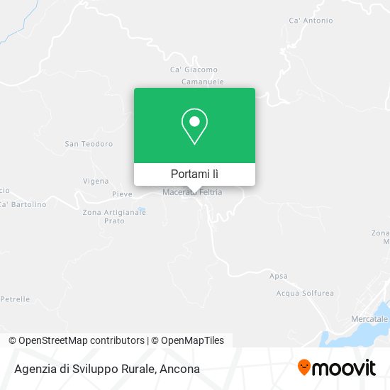 Mappa Agenzia di Sviluppo Rurale