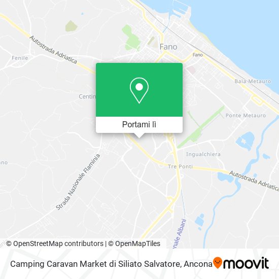 Mappa Camping Caravan Market di Siliato Salvatore