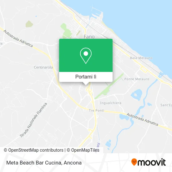Mappa Meta Beach Bar Cucina