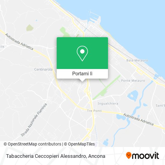 Mappa Tabaccheria Ceccopieri Alessandro
