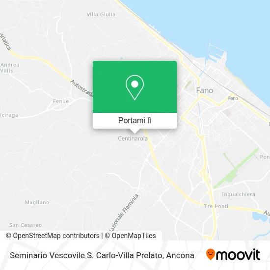 Mappa Seminario Vescovile S. Carlo-Villa Prelato