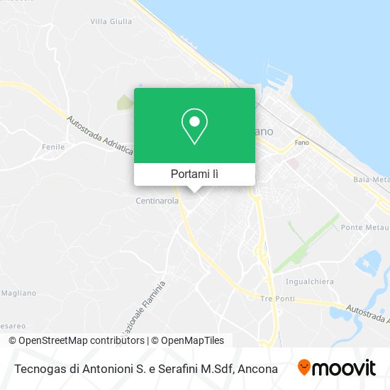 Mappa Tecnogas di Antonioni S. e Serafini M.Sdf
