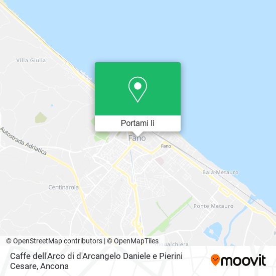 Mappa Caffe dell'Arco di d'Arcangelo Daniele e Pierini Cesare