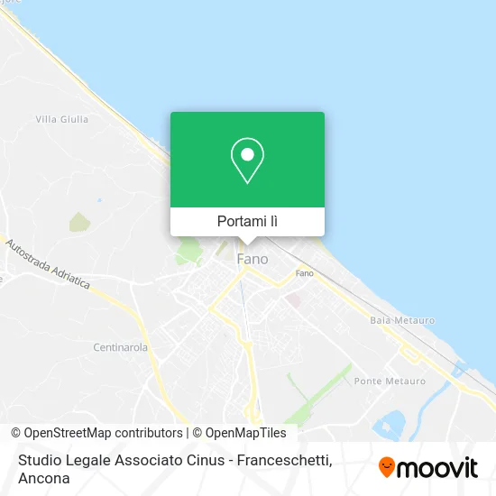 Mappa Studio Legale Associato Cinus - Franceschetti