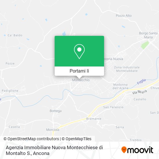 Mappa Agenzia Immobiliare Nuova Montecchiese di Montalto S.