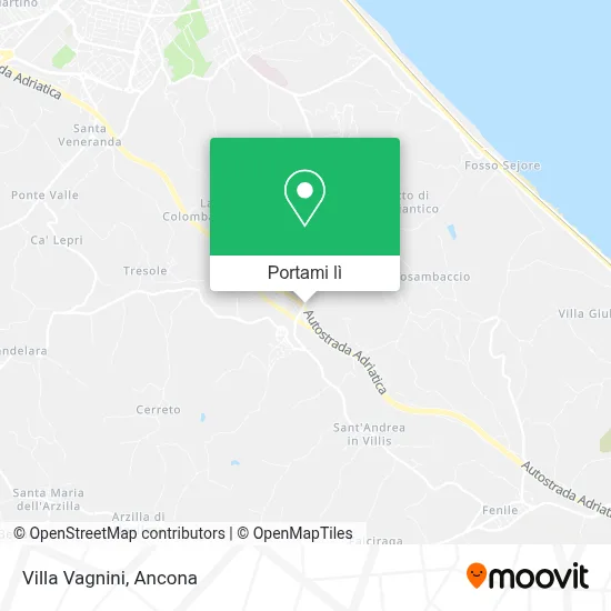 Mappa Villa Vagnini