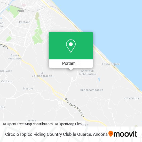 Mappa Circolo Ippico Riding Country Club le Querce