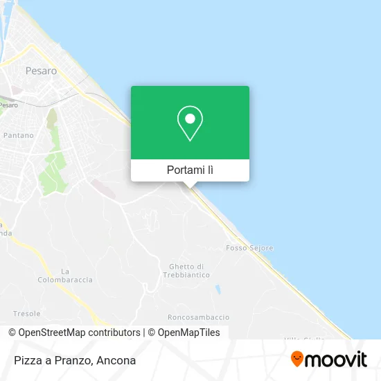 Mappa Pizza a Pranzo