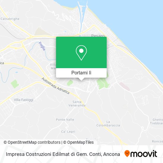 Mappa Impresa Costruzioni Edilmat di Gem. Conti