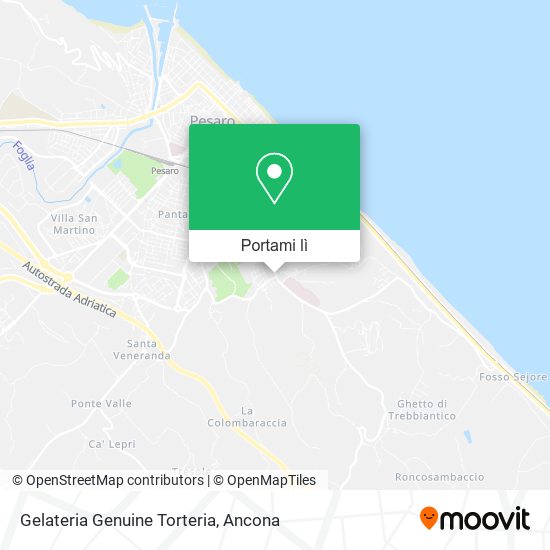 Mappa Gelateria Genuine Torteria