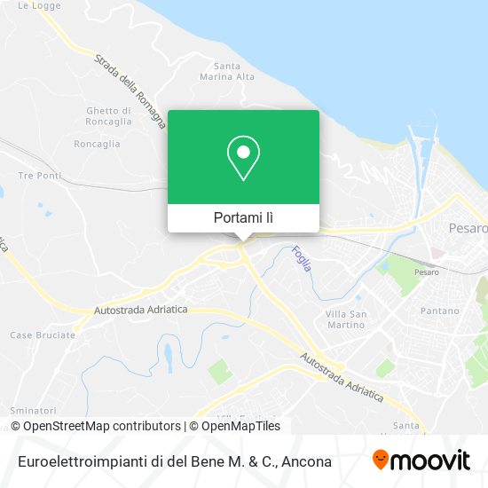 Mappa Euroelettroimpianti di del Bene M. & C.