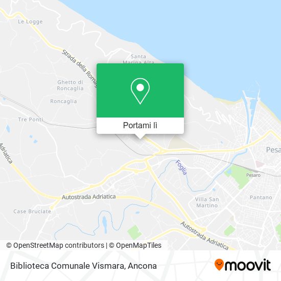 Mappa Biblioteca Comunale Vismara