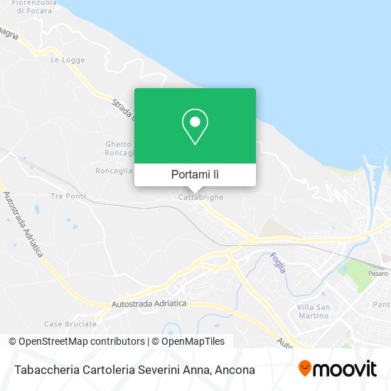 Mappa Tabaccheria Cartoleria Severini Anna