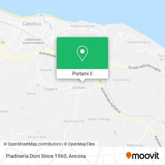 Mappa Piadineria Doni Since 1960