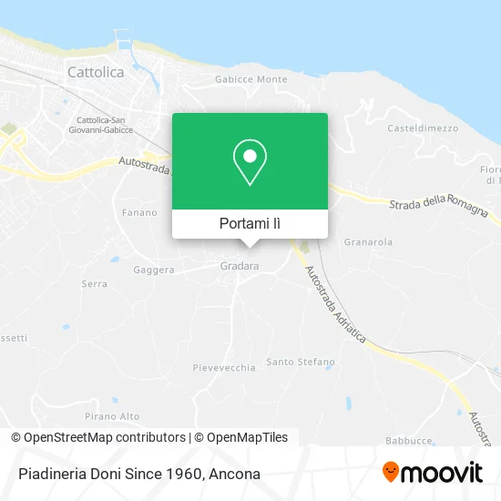 Mappa Piadineria Doni Since 1960