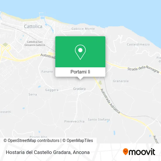 Mappa Hostaria del Castello Gradara