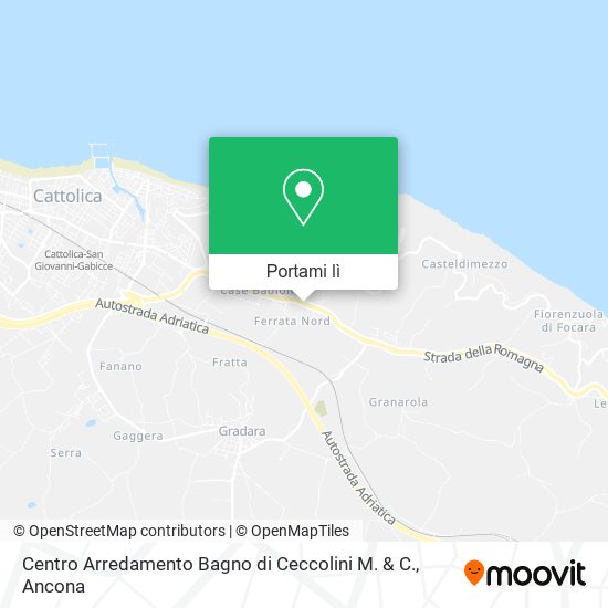 Mappa Centro Arredamento Bagno di Ceccolini M. & C.