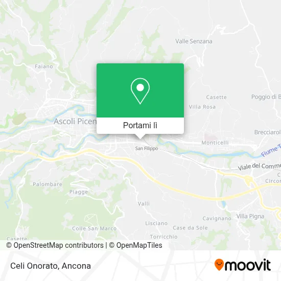 Mappa Celi Onorato