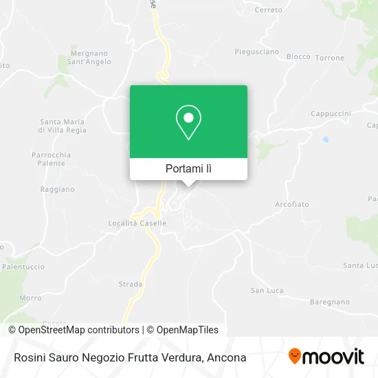 Mappa Rosini Sauro Negozio Frutta Verdura