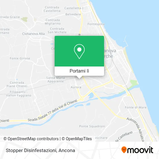 Mappa Stopper Disinfestazioni