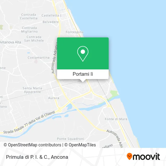 Mappa Primula di P. I. & C.