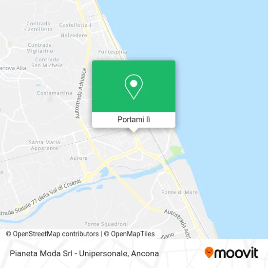 Mappa Pianeta Moda Srl - Unipersonale