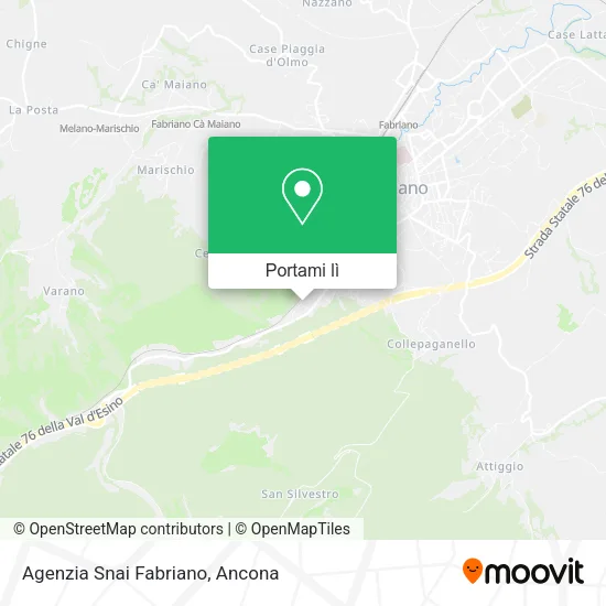 Mappa Agenzia Snai Fabriano