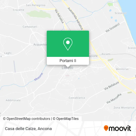 Mappa Casa delle Calze