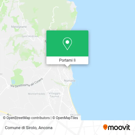 Mappa Comune di Sirolo