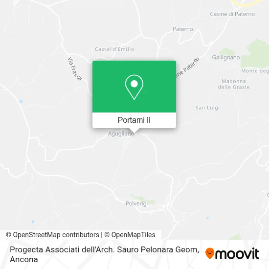 Mappa Progecta Associati dell'Arch. Sauro Pelonara Geom