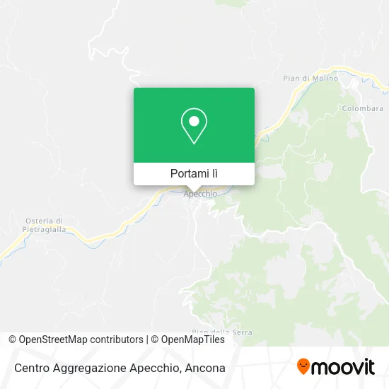 Mappa Centro Aggregazione Apecchio
